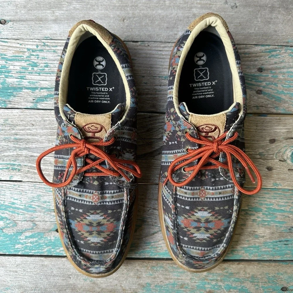 Hooey Twisted x Looper Sneakers Shoes Men's Size 10.5M Casual Aztec Fabric Lace